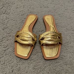 Gold sandals